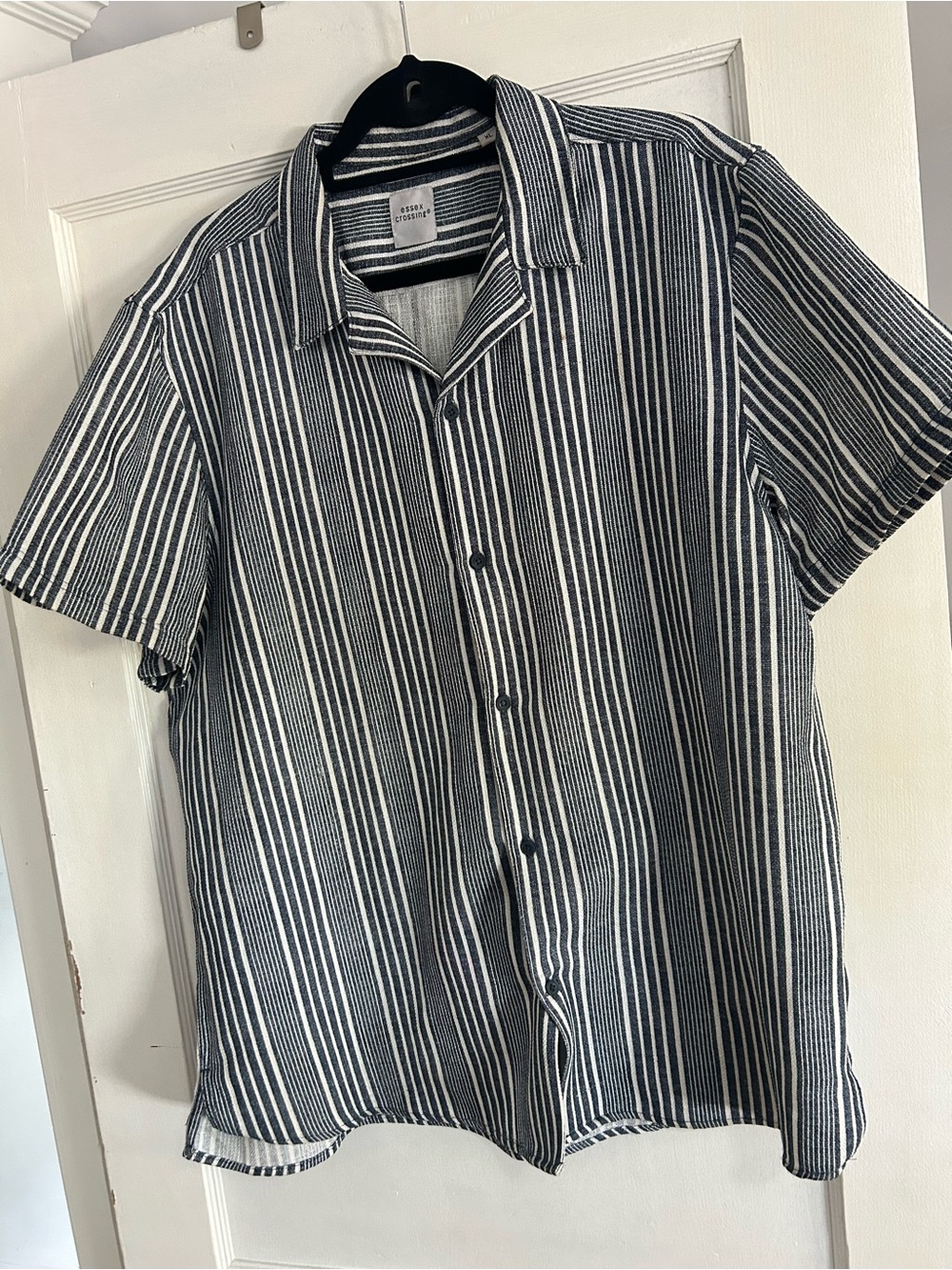 Essex crossing Casual Striped Short-Sleeve Shirt
